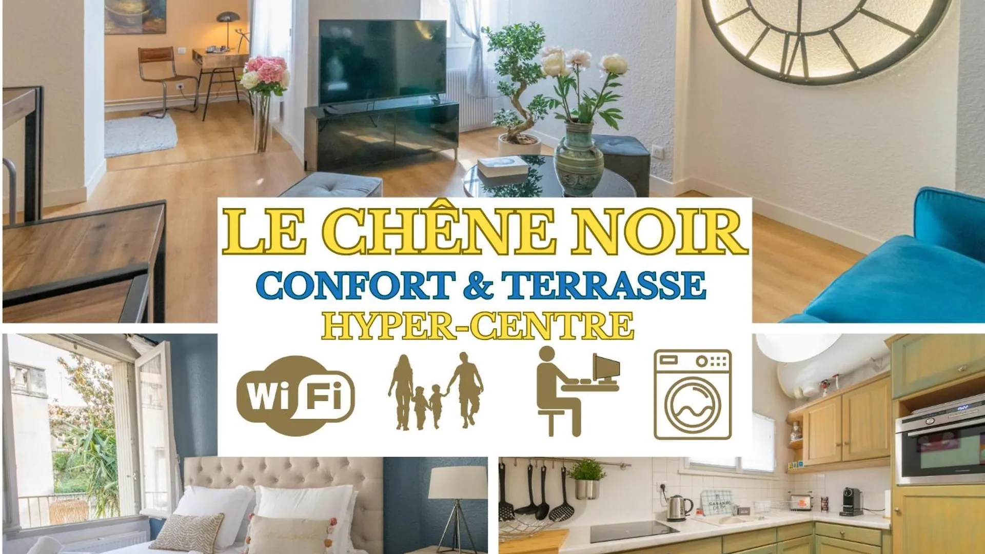شقة Le Palais Du Chene Noir - Hypercentre - Calme - Wifi Gratuit أفينيون